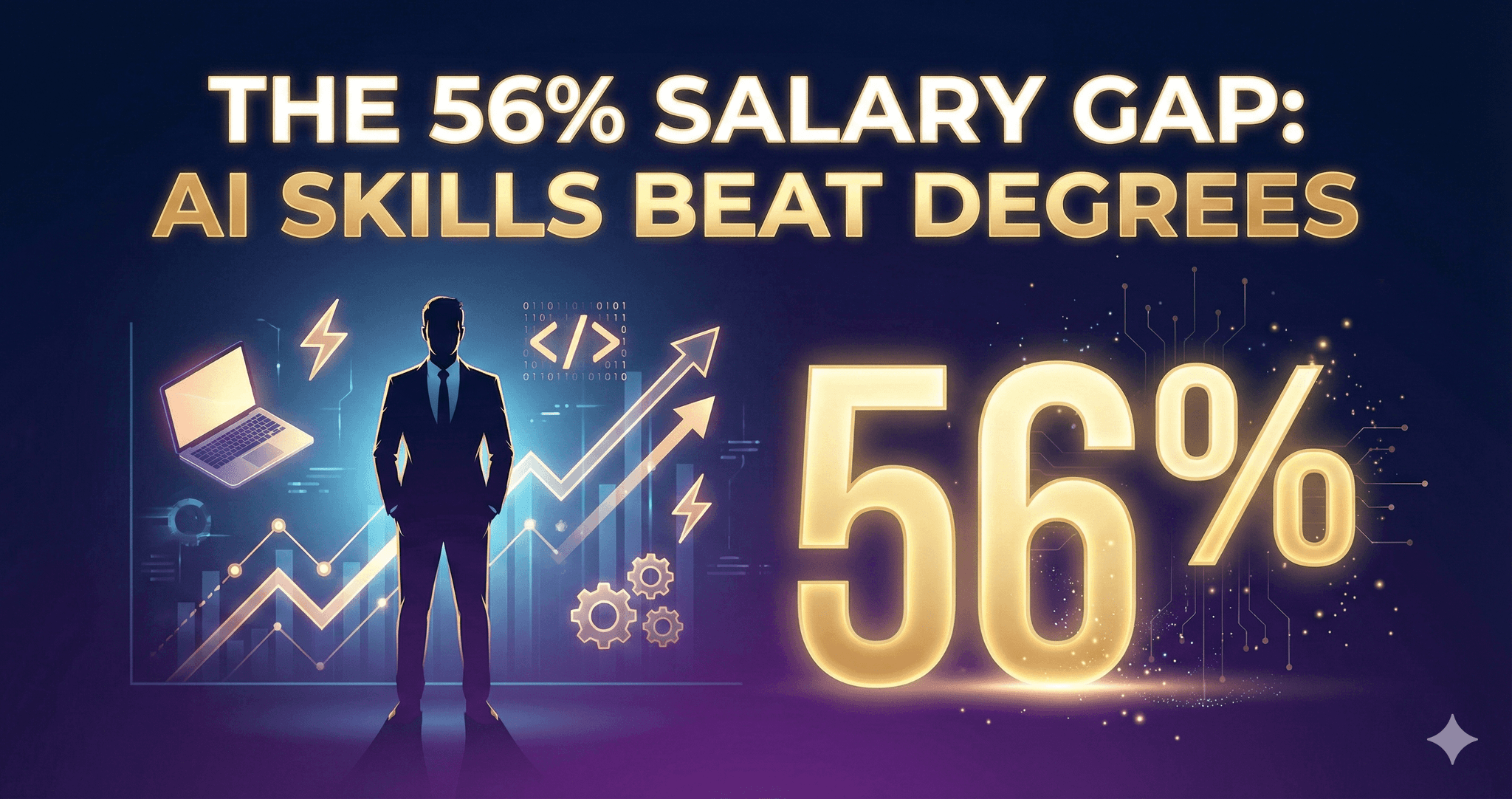 56% Salary Gap: How AI Skills Beat Degrees in 2025 - Build Fast with AI