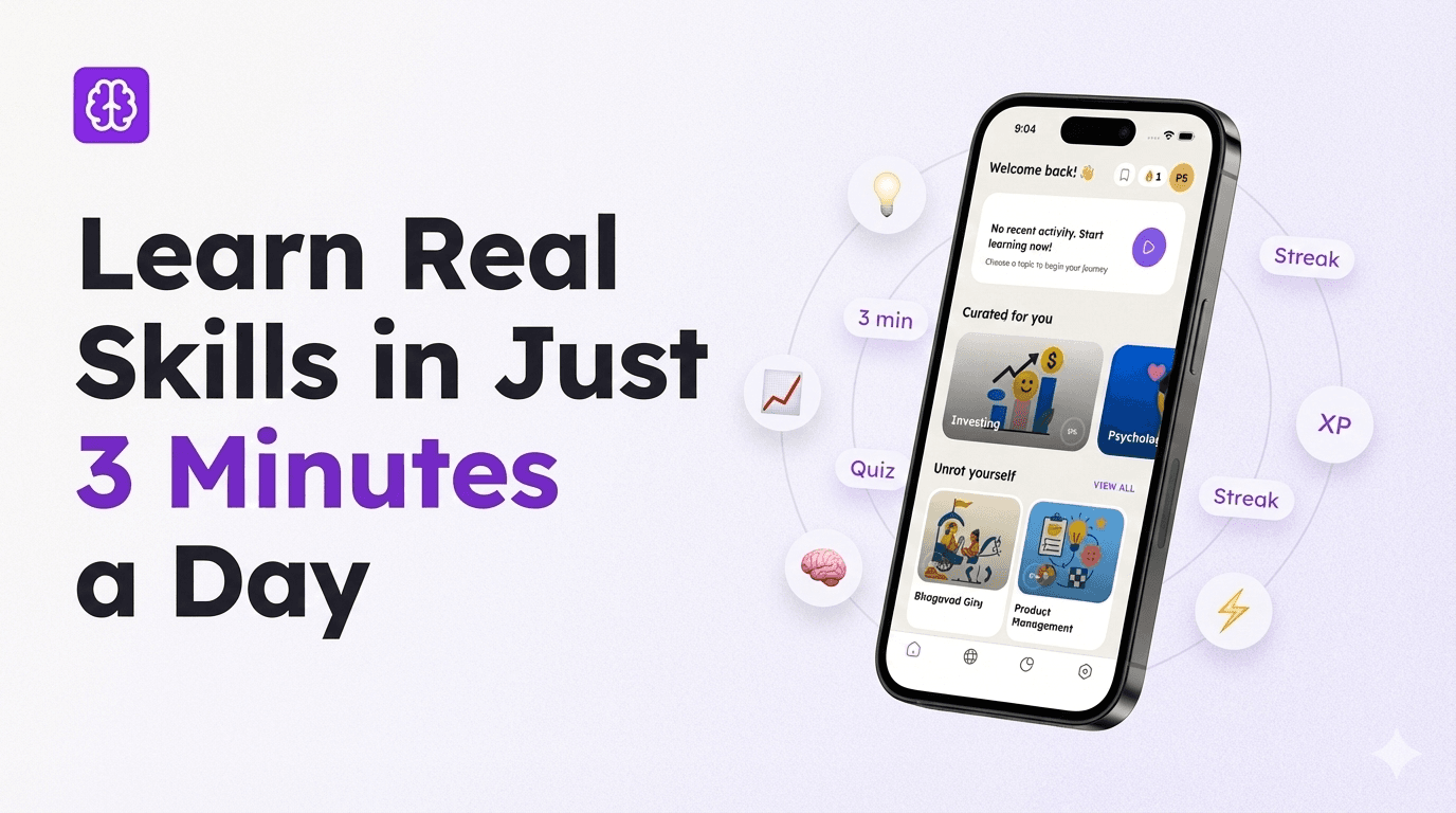 Unrot: Learn Real Skills in Just 3 Minutes a Day - Featured blog post from Build Fast with AI
